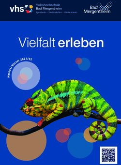 Vielfalt erleben Volkshochschule Bad Mergentheim - Igersheim - Niederstetten - Weikersheim - Stadt Bad ...