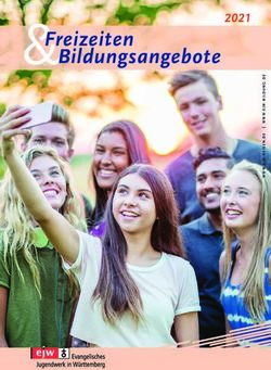 Freizeiten Bildungsangebote 2021 - EJW Reisen