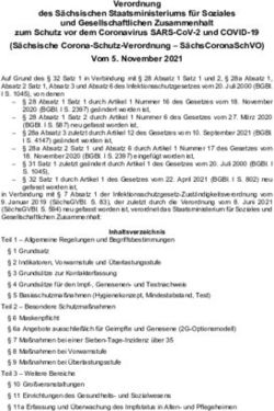 VERORDNUNG DES SÄCHSISCHEN STAATSMINISTERIUMS FÜR SOZIALES UND GESELLSCHAFTLICHEN ZUSAMMENHALT ZUM SCHUTZ VOR DEM CORONAVIRUS SARS-COV-2 UND ...