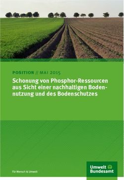 Schonung von Phosphor-Ressourcen aus Sicht einer nachhaltigen Boden-nutzung und des Bodenschutzes - position // mai 2015