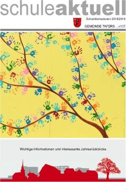 Wichtige Informationen und interessante Jahresrückblicke - Schulinformationen 2018/2019