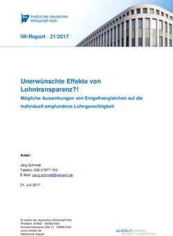 Unerw&uuml;nschte Effekte von Lohntransparenz?! - IW-Report 21/2017 M&ouml;gliche Auswirkungen von Entgeltvergleichen auf die - Institut der ...