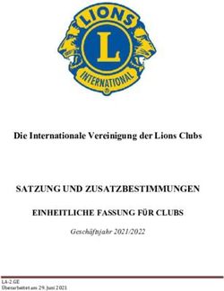 &Uuml;berarbeitet am 29. Juni 2021 - SATZUNG UND ZUSATZBESTIMMUNGEN Die Internationale Vereinigung der Lions Clubs
