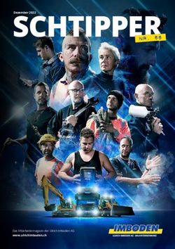 SCHTIPPER Nr. 66 - Das Mitarbeitermagazin der Ulrich Imboden AG
