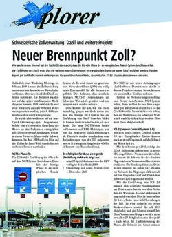 Neuer Brennpunkt Zoll? - Schweizerische Zollverwaltung: DaziT und weitere Projekte - Swiss Shippers Council