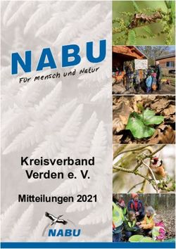 Kreisverband Verden e. V - Mitteilungen 2021 - F&uuml;r Mensch und Natur