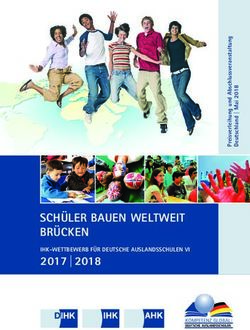 SCH&Uuml;LER BAUEN WELTWEIT BR&Uuml;CKEN - 2017 | 2018 IHK-WETTBEWERB F&Uuml;R DEUTSCHE AUSLANDSSCHULEN VI - Weltverband Deutscher ...