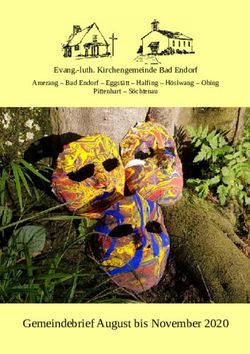 Gemeindebrief August bis November 2020 - Evang.-luth. Kirchengemeinde Bad Endorf Amerang - Bad Endorf - Eggst&auml;tt - Halfing - H&ouml;slwang - Obing ...