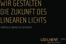 WIR GESTALTEN DIE ZUKUNFT DES LINEAREN LICHTS - PORTFOLIO-&Uuml;BERSICHT 2019/2020 - LED Linear