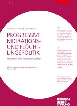 PROGRESSIVE MIGRATIONS- UND FLÜCHT-LINGSPOLITIK - Impulse für einen Paradigmenwechsel - Bibliothek der ...