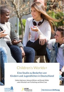 Children's Worlds+ Eine Studie zu Bedarfen von Kindern und Jugendlichen in Deutschland - Bertelsmann Stiftung