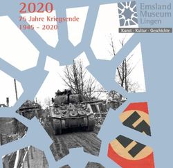 2020 75 Jahre Kriegsende 1945 2020 - Stadt Lingen (Ems)