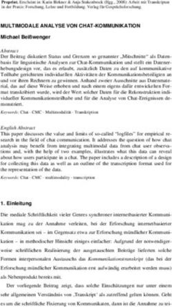 MULTIMODALE ANALYSE VON CHAT-KOMMUNIKATION