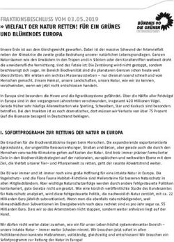 FRAKTIONSBESCHLUSS VOM 03.05.2019 " VIELFALT DER NATUR RETTEN! F&Uuml;R EIN GR&Uuml;NES UND BL&Uuml;HENDES EUROPA