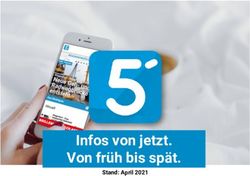 Infos von jetzt. Von fr&uuml;h bis sp&auml;t - Stand: April 2021 - 5 Minuten ist anders - deine ...