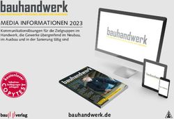 MEDIA INFORMATIONEN 2023 - Kommunikationsl&ouml;sungen f&uuml;r die Zielgruppen im Handwerk, die Gewerke &uuml;bergreifend im Neubau, im Ausbau und in der ...