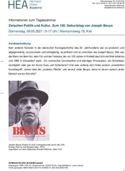 Zwischen Politik und Kultur. Zum 100. Geburtstag von Joseph Beuys - Hermann Ehlers Akademie
