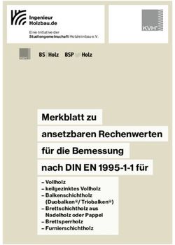 Merkblatt zu ansetzbaren Rechenwerten f&uuml;r die Bemessung nach DIN EN 1995-1-1 f&uuml;r