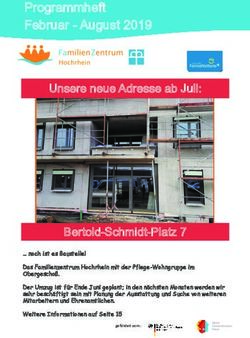 Programmheft Februar - August 2019 - Familienzentrum Hochrhein