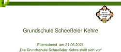 Grundschule Scheeßeler Kehre - Elternabend am 21.06.2021 "Die Grundschule Scheeßeler Kehre stellt sich vor"
