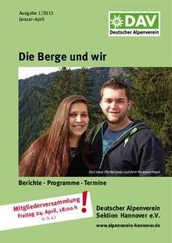 Die Berge und wir - Deutscher Alpenverein Sektion Hannover