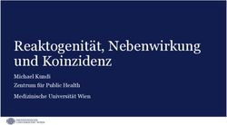 Reaktogenität, Nebenwirkung und Koinzidenz - Michael Kundi Zentrum für Public Health Medizinische Universität Wien - infektiologie.co.at
