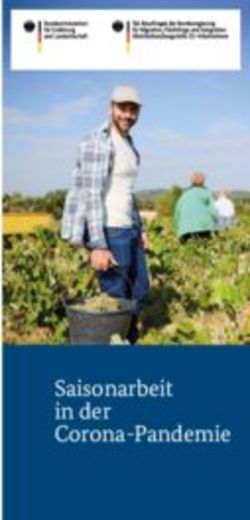 Saisonarbeit in der Corona-Pandemie - EU ...