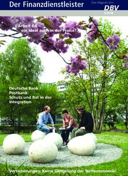 Der Finanzdienstleister - DBV - DBV Gewerkschaft