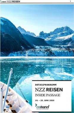 INSIDE PASSAGE DETAILPROGRAMM 10 - 25. JUNI 2020 - Cotravel