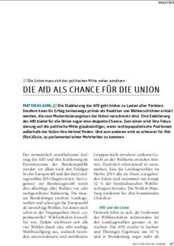 DIE AFD ALS CHANCE F&Uuml;R DIE UNION