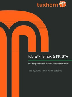 Tubra - nemux & FRISTA - Die hygienischen Frischwasserstationen The hygienic fresh water stations - Gebr. Tuxhorn