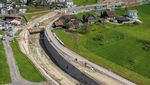 Der erste Strassentunnel im Kanton Zug ist im Bau