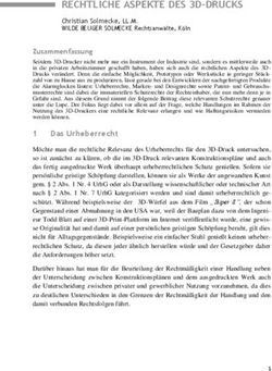 RECHTLICHE ASPEKTE DES 3D-DRUCKS