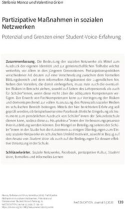 Partizipative Ma&szlig;nahmen in sozialen Netzwerken - Potenzial und Grenzen einer Student-Voice-Erfahrung
