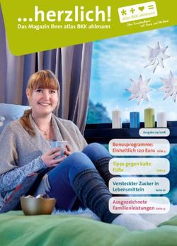 Herzlich! Das Magazin Ihrer atlas BKK ahlmann - Bonusprogramme