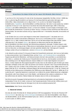 Presse 10/04/2015 | - Historisches Lexikon der Schweiz