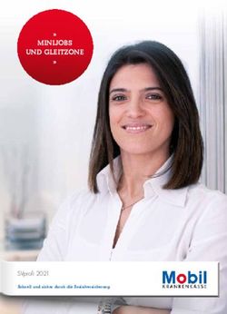 MINIJOBS UND GLEITZONE - SVprofi 2021 - Mobil Krankenkasse