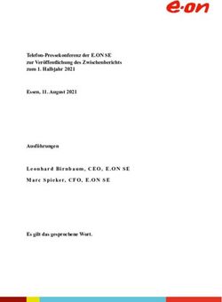 Telefon-Pressekonferenz der E.ON SE zur Ver&ouml;ffentlichung des Zwischenberichts zum 1. Halbjahr 2021 Essen, 11. August 2021 Ausf&uuml;hrungen Leonhard ...
