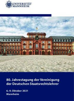Jahrestagung der Vereinigung der Deutschen Staatsrechtslehrer - 6.-9. Oktober 2021 - Staatsrechtslehrertagung