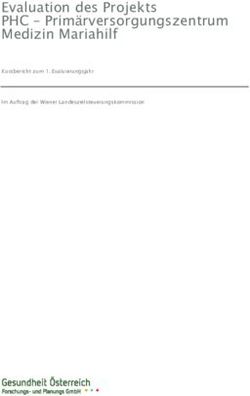 Evaluation des Projekts PHC - Prim&auml;rversorgungszentrum Medizin Mariahilf - Kurzbericht zum 1. Evaluierungsjahr Im Auftrag der Wiener ...