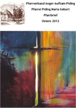 Pfarrverband Anger-Aufham-Piding Pfarrei Piding Maria Geburt Pfarrbrief Ostern 2012