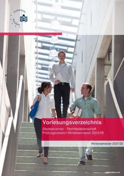 Vorlesungsverzeichnis - Staatsexamen - Rechtswissenschaft Pr&uuml;fungsversion Wintersemester 2004/05 - Universit&auml;t Potsdam