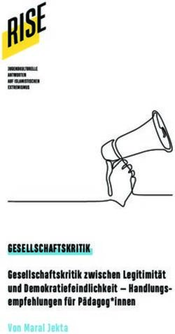 GESELLSCHAFTSKRITIK Gesellschaftskritik zwischen Legitimität und Demokratiefeindlichkeit - Handlungs-empfehlungen für Pädagog*innen Von Maral ...
