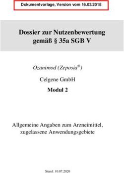 Dossier zur Nutzenbewertung gem&auml;&szlig; 35a SGB V - Modul 2 Ozanimod (Zeposia) - Dossier zur Nutzenbewertung gem&auml;&szlig; 35a ...