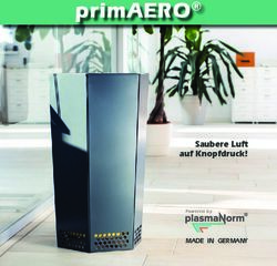 PrimAERO - Saubere Luft auf Knopfdruck! MADE IN GERMANY