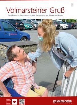 Volmarsteiner Gru&szlig; 1 Das Magazin f&uuml;r Freunde und F&ouml;rderer der Evangelischen Stiftung Volmarstein