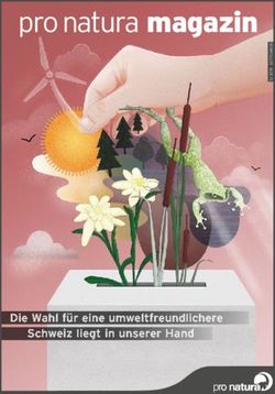 Pro natura magazin - Die Wahl für eine umweltfreundlichere Schweiz liegt in unserer Hand