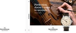 Perfection doesn't come in seconds - Collection 2020 - MeisterSinger