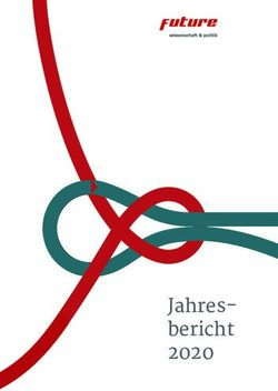 Jahres-bericht 2020 - Netzwerk FUTURE