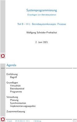 Systemprogrammierung Grundlagen von Betriebssystemen
